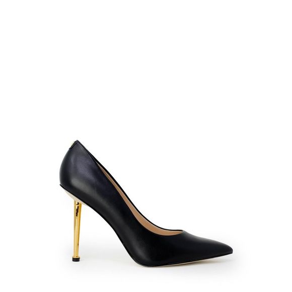 Guess Black Leather Stiletto Pumps with Pointed Toe